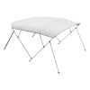4 Bow Boat Bimini Tops 96"Lx(85"-90")W x 54"H Awning Canopy Light Grey