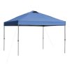 Outsunny 10' x 10' Pop Up Canopy Event Tent with 3-Level Adjustable Height, Top Vent Window Design and Easy Move Roller Bag, Blue