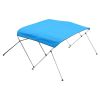 3 Bow Boat Bimini Tops 6'Lx(61"-66")W x 46"H Awning Canopy Pacific Blue