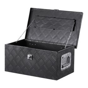 20"x12"x9.5" Heavy Duty Aluminum Truck Bed Tool Box for Pickup RV Black