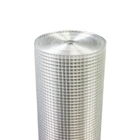 Hardware Cloth 1/4 inch 48in x 100ft 23 Gauge, Hot-dip Galvanized After Welding Chicken Wire Fence Roll Garden Plant Welded Metal Wire Fencing Roll