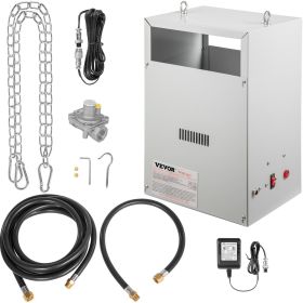 VEVOR CO2 Burner, 4 Brass Burner CO2 Generator for Plant, Natural Gas NG Carbon Dioxide Generator Burner, 12540 BTU/Hr, Built-In Electronic Ignit