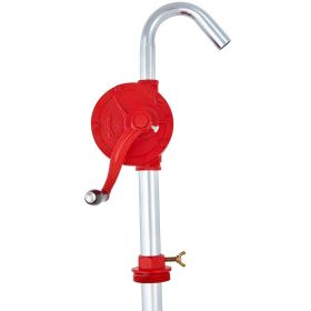 VEVOR Drum Pump, 5 GPM Flow, Rotary Barrel Pump Hand Crank, Fits 5 to 55 Gallon Drums with 3-Section Suction Tube Assembly and Hose