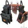VEVOR Tool Belt, 31 Pockets, Adjusts 32 Inches to 54 Inches, Leather Heavy Duty Tool Pouch Bag, Detachable Tool Bag for Electrician, Carpenter