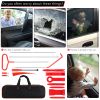 24 stainless steel long distance car emergency key hook red warped roadside emergency kit Car trim removal kit