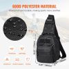 Tactical Sling Bag 10L Military Rover Shoulder Sling Backpack Black, for Men, Outdoor Military Rover Shoulder Sling Chest Pack MOLLE system