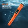 VEVOR Metal Detector Pinpointer, IP68 Fully Waterproof Handheld Pin Pointer Wand, 4.5" Detection Depth, 3 Modes, LCD Screen