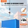 VEVOR Digital Crane Scale, 6600 lbs/3000 kg, Industrial Heavy Duty Hanging Scale with Remote Control, Cast Aluminum Case & LED Screen