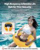 Manual Inflatable Belt Pack for Adults PFD Gray CO2 Cylinder Not Included