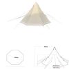 Bell Tent 4 Season 9.85ft Glamping Tent, Hot Tent,Ideal for Family Camping, Hiking