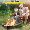 VEVOR Fire Pit Ring, 42-Inch Outer/36-Inch Inner Diameter Fire Pit Liner,1.5 mm Thickness Fire Pit Insert, DIY Fire Ring On & In-Ground