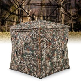 5-IN-1 Detachable Hunting Blind for 2-3 People with Skylight (Main Color: Brown, Main Material: oxford fabric)